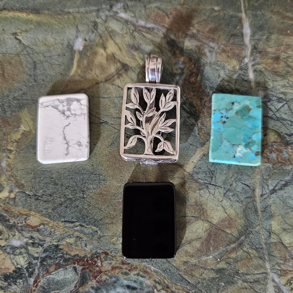 Silpada .925 Sterling Silver Live Laugh Love Tree of Life 4-in-1 Pendant